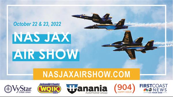 NAS JAX Air Show Flyer with Blue Angels Jets