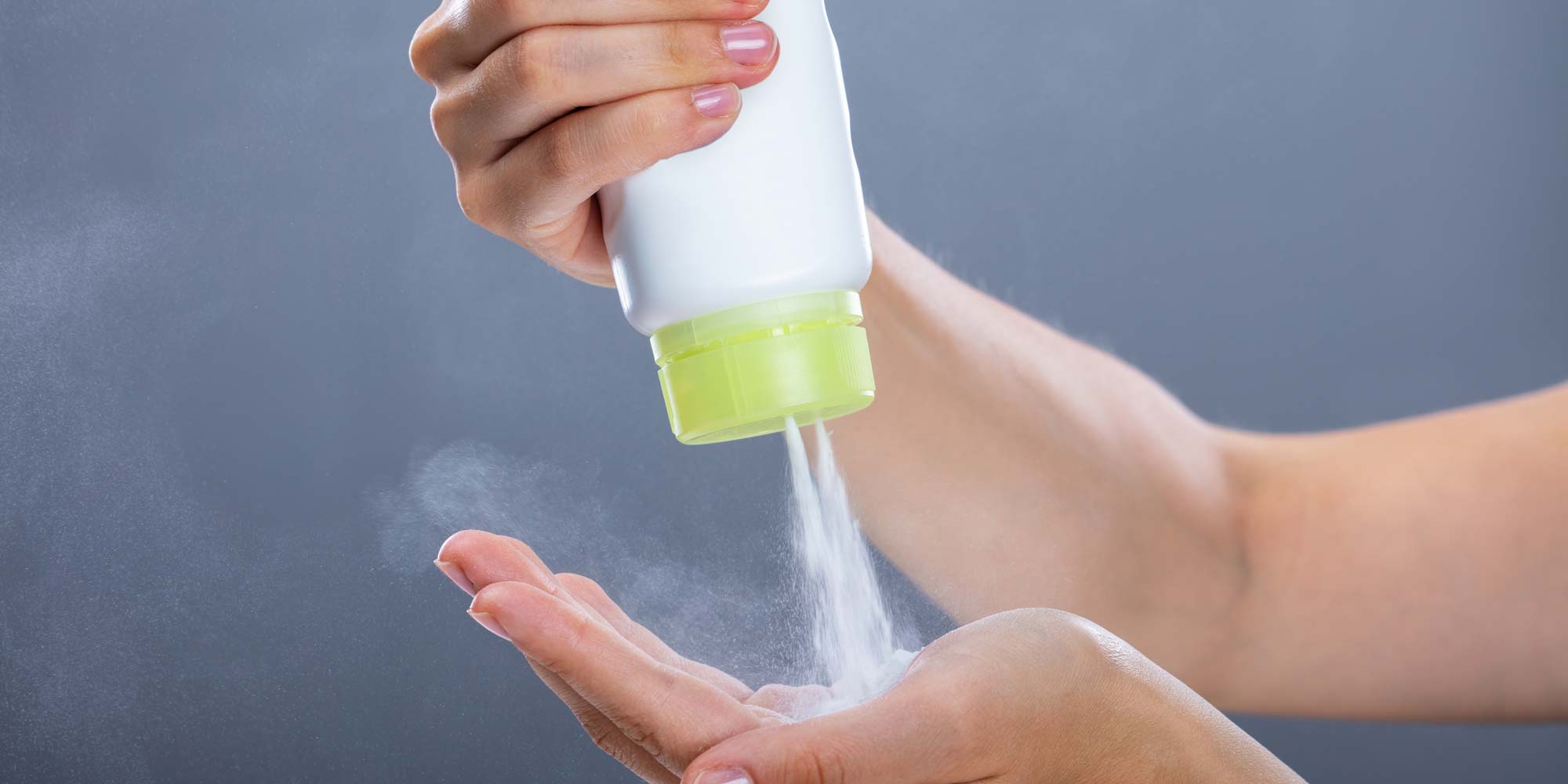 Study Finds Clear Link Between Use of Depo-Provera and Development of Brain Tumors 11 Hand squeezing talcum powder onto other hand