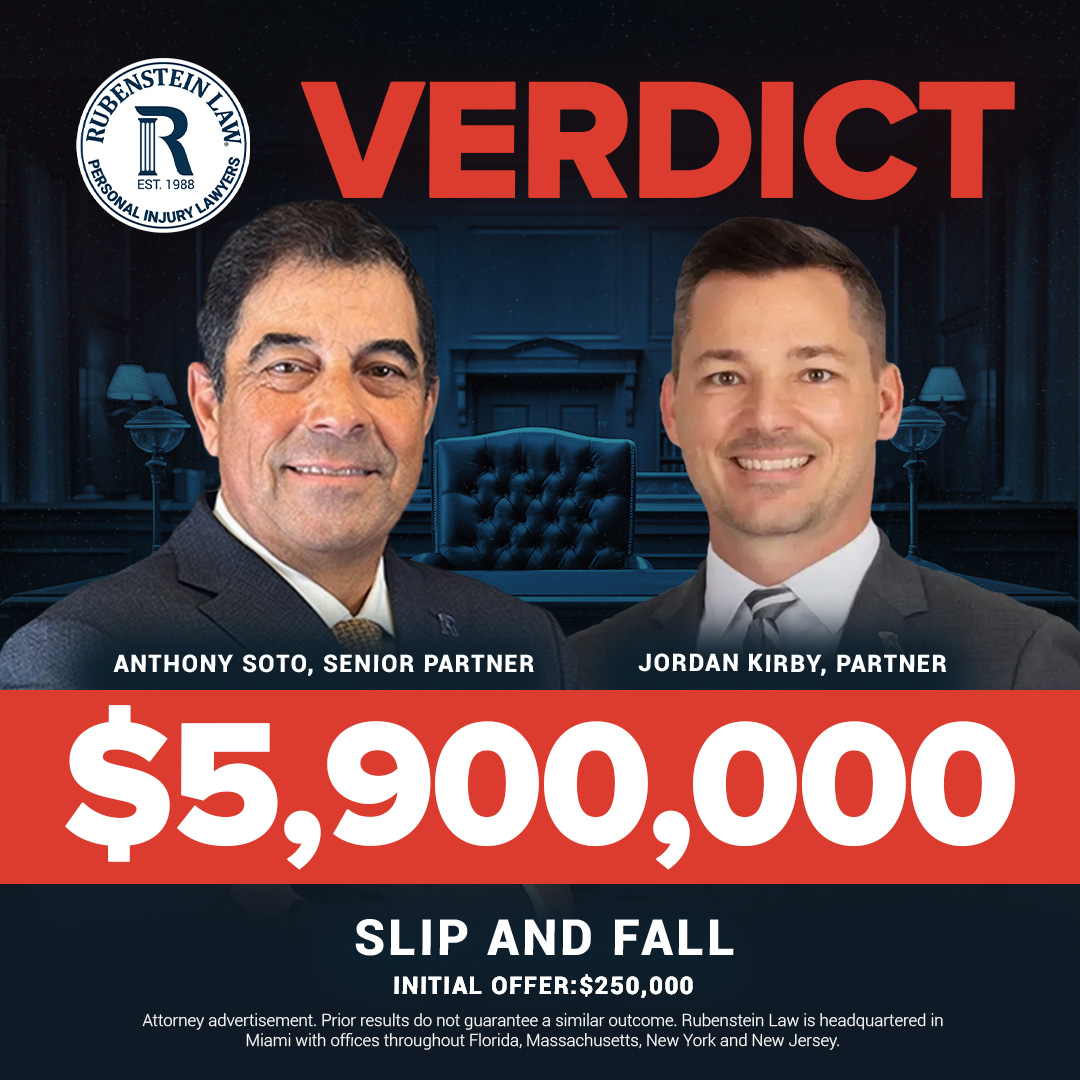 Anthony Soto and Jordan Kirby Slip and Fall 5.9M