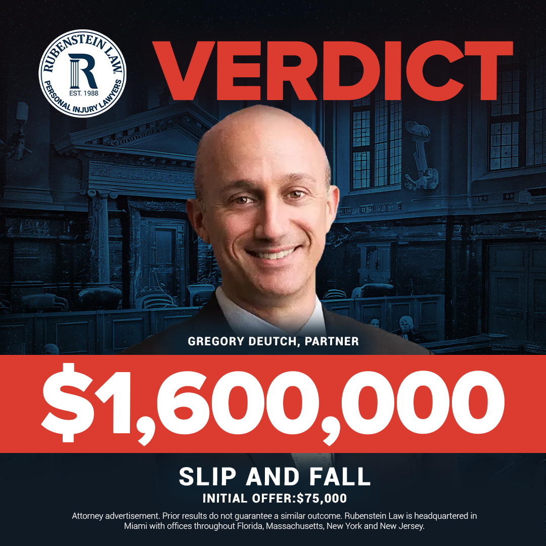 Gregory Deutch Slip and Fall 1.6M